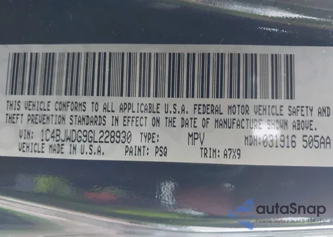 2016 Jeep Wrangler Unlimited Sport from USA, damaged, VIN 1C4BJWDG9GL228930